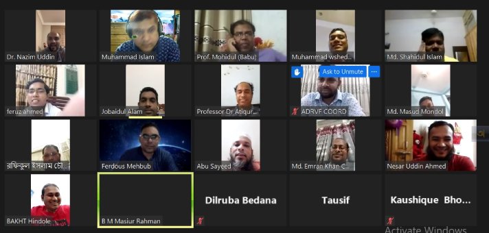 1st Zoom Meeting at 17/10/2020